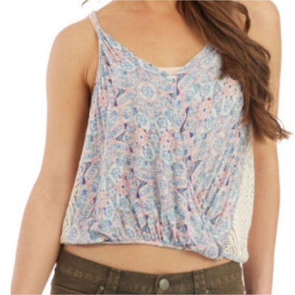 FREE PEOPLE Miles Away Side Embroidered Tank Top - Picture 2 of 6
